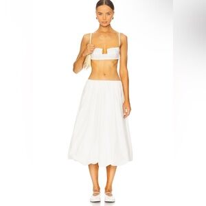Elegant White Women's Skirt